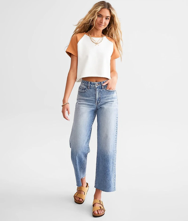 Billie Cropped Wide Leg Stretch Jean