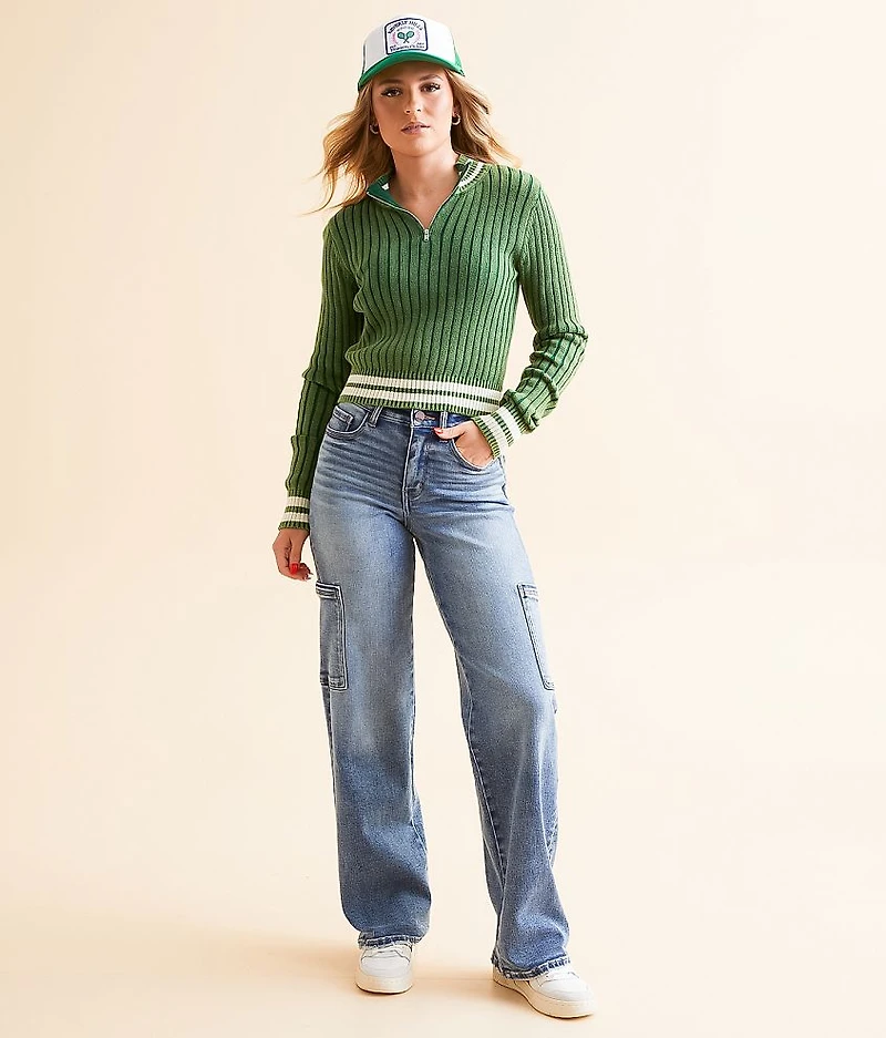 Billie Cargo Wide Leg Stretch Jean