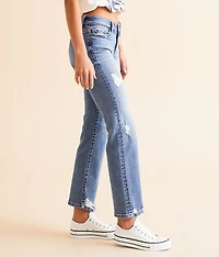 Stella Mid-Rise Cropped Straight Stretch Jean