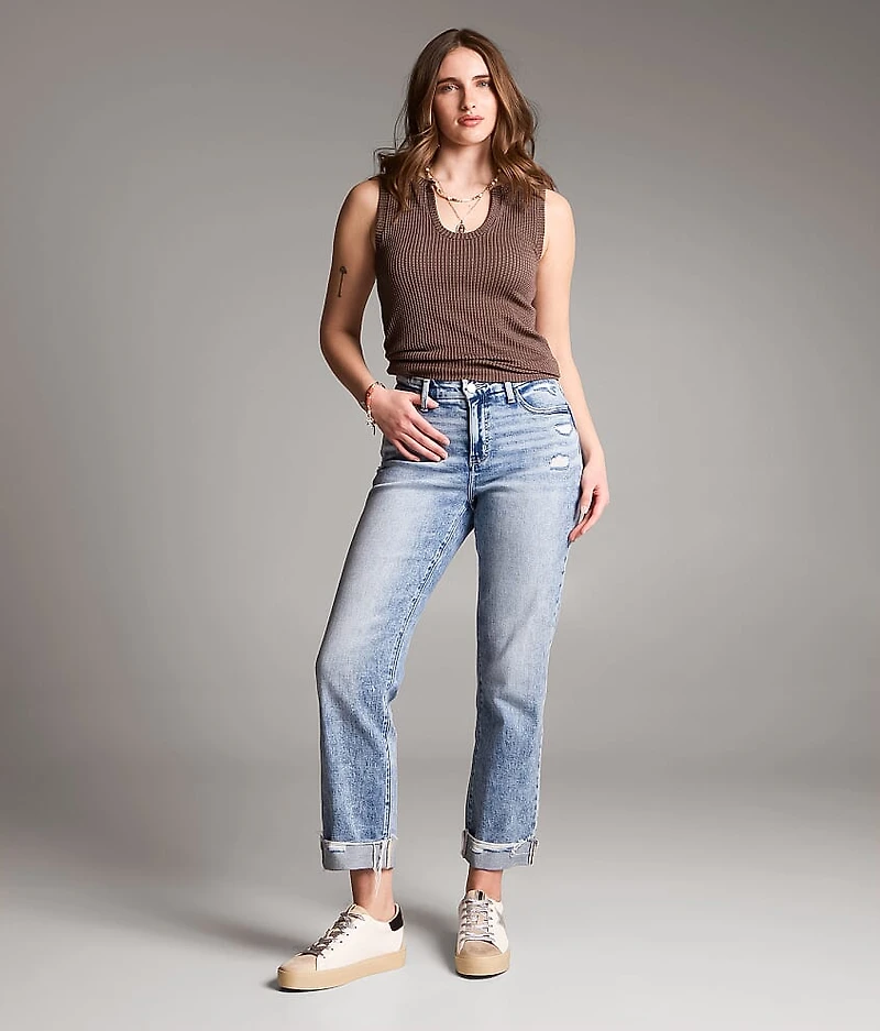 Gabby Cropped Straight Stretch Jean