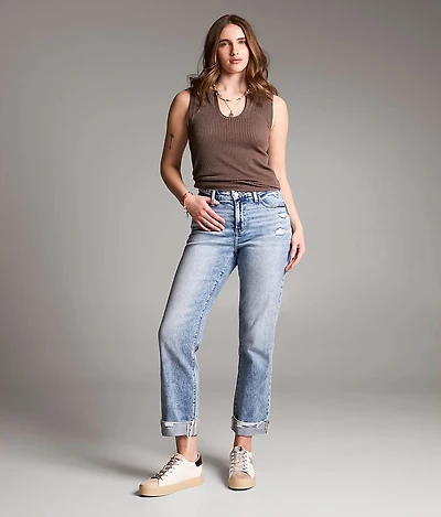 Gabby Cropped Straight Stretch Jean