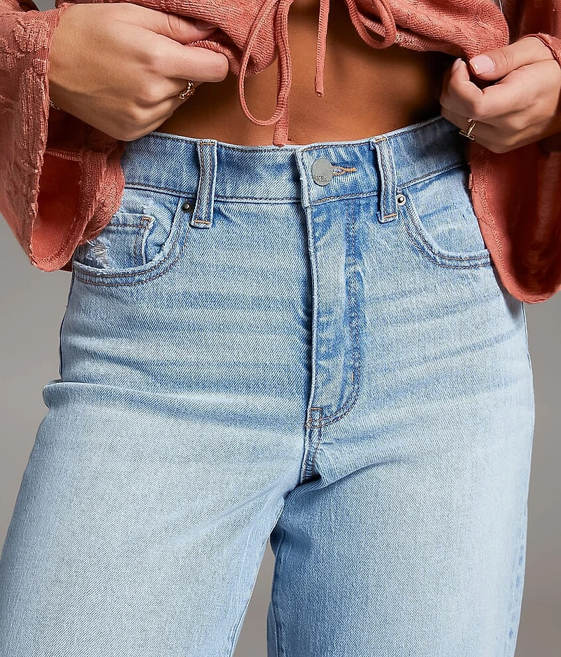 Parker Cropped Wide Leg Stretch Jean