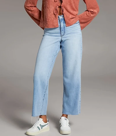 Parker Cropped Wide Leg Stretch Jean