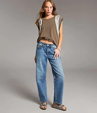Taylor Low Slung Horseshoe Stretch Jean
