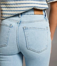 Billie Cropped Straight Stretch Cuffed Jean