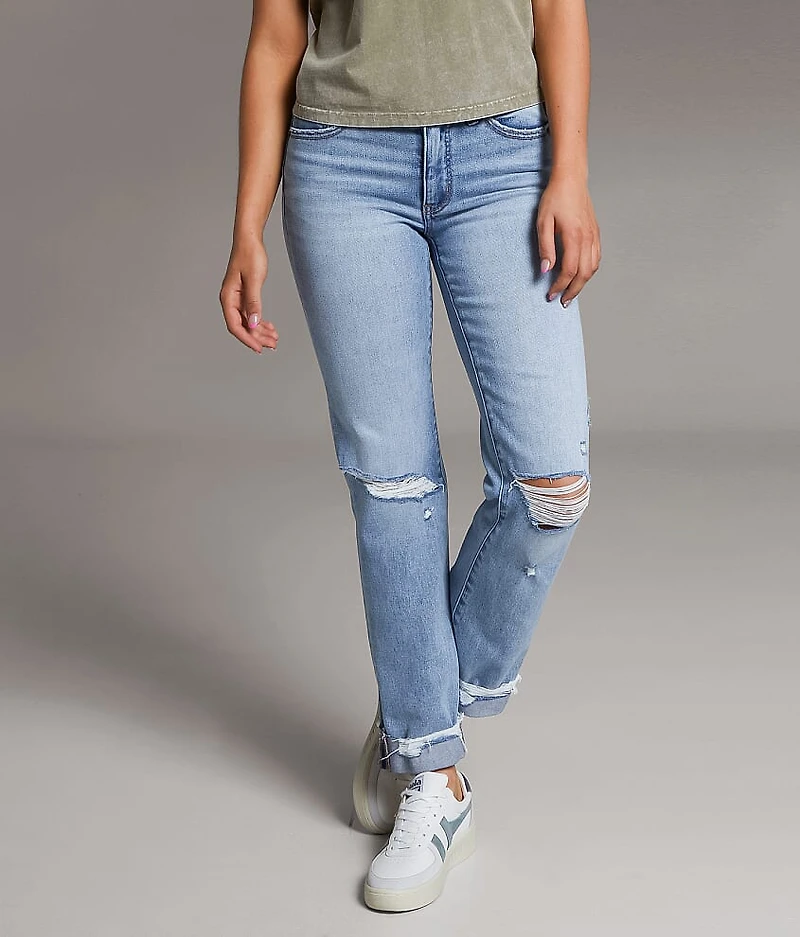 Payton Cropped Straight Stretch Jean