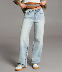 Taylor Low Slung Baggy Wide Leg Stretch Jean
