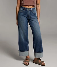 Payton Cropped Wide Leg Stretch Jean