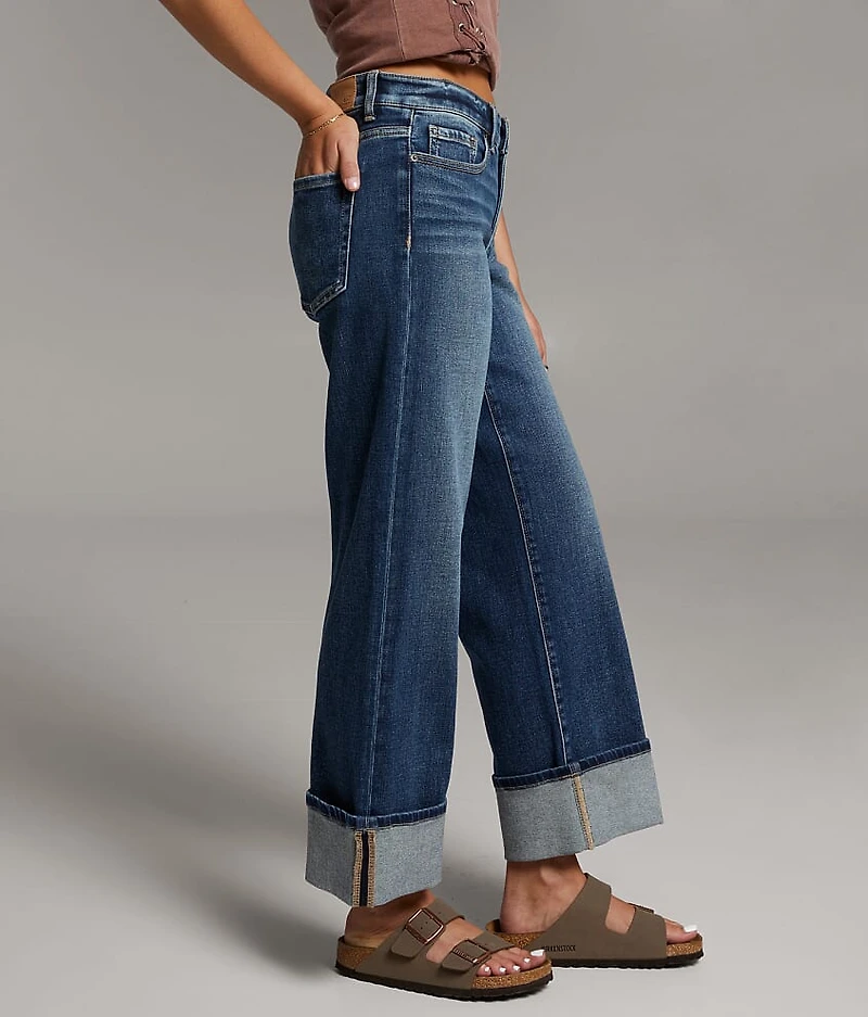 Payton Cropped Wide Leg Stretch Jean