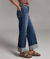 Payton Cropped Wide Leg Stretch Jean