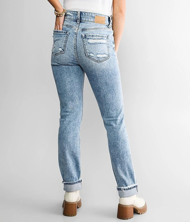 Billie Ankle Straight Stretch Cuffed Jean