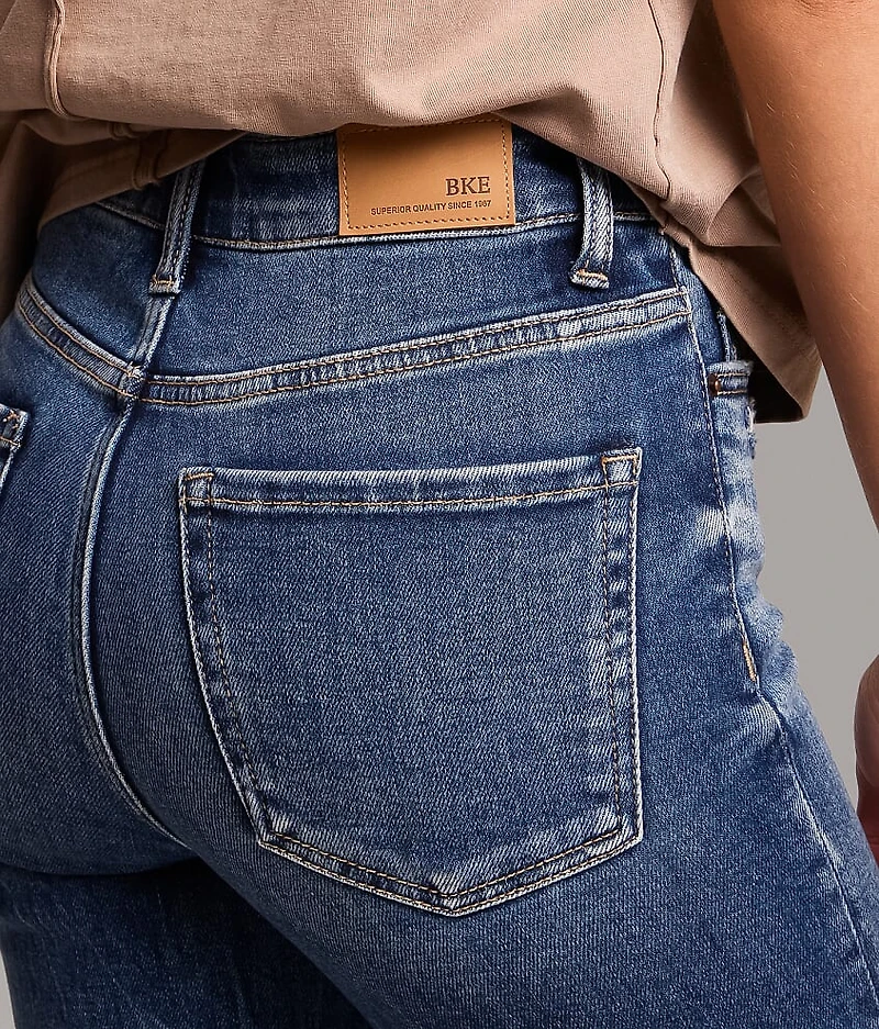 Billie Cropped Straight Stretch Cuffed Jean