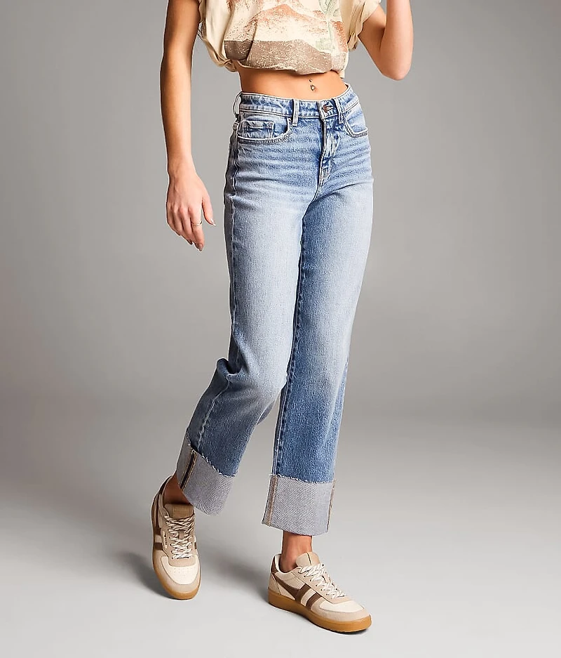 Billie Cropped Straight Stretch Jean