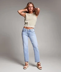 Payton Cropped Straight Stretch Jean
