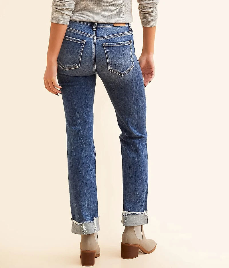 Andi Cropped Straight Stretch Cuffed Jean