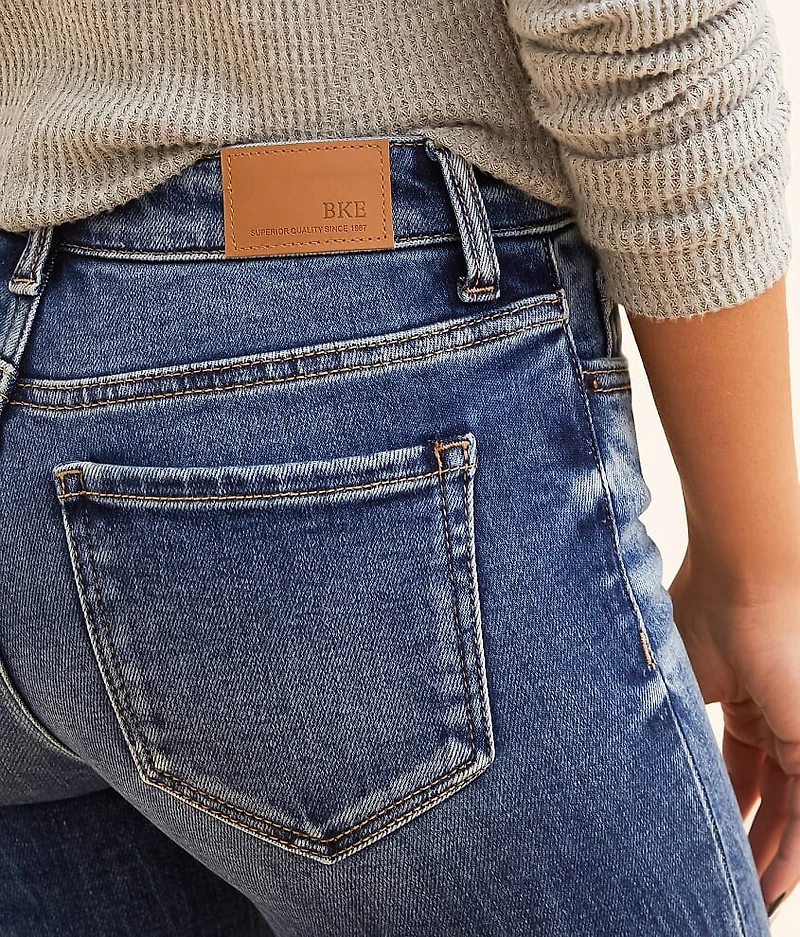 Andi Cropped Straight Stretch Cuffed Jean