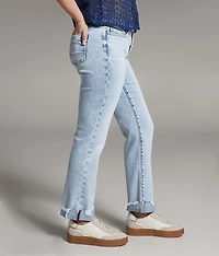 Gabby Cropped Straight Stretch Cuffed Jean