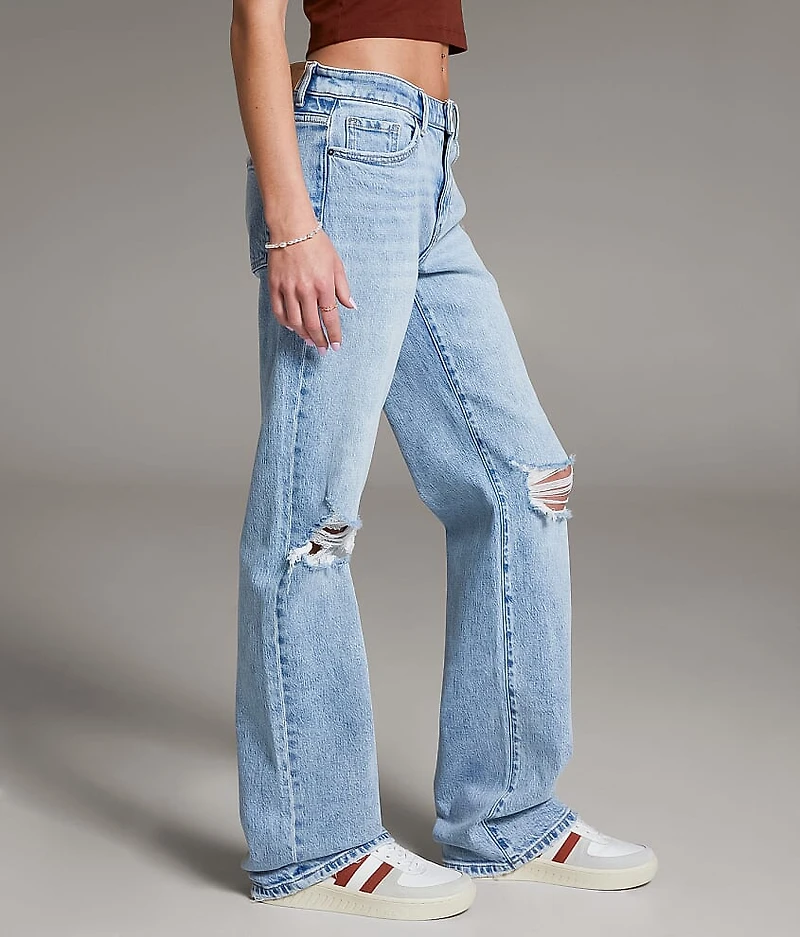 Taylor Low Slung Baggy Wide Leg Stretch Jean