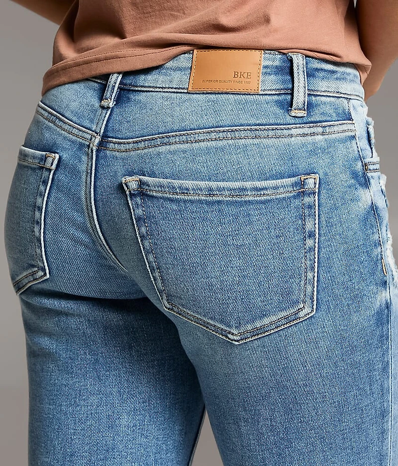 Stella Cropped Straight Stretch Cuffed Jean