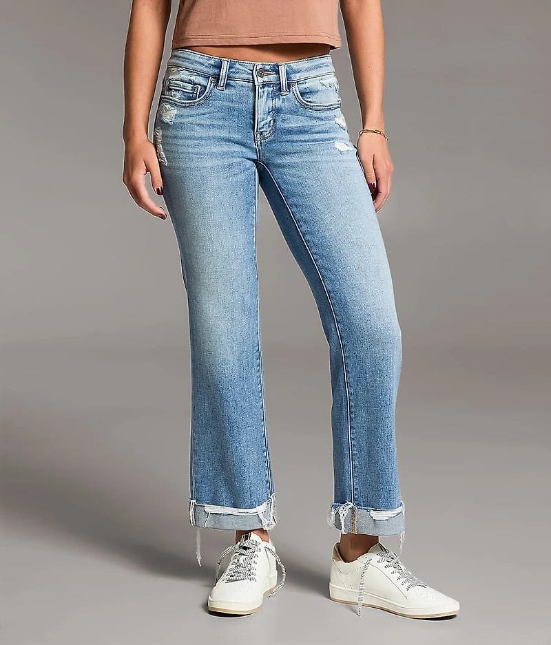 Stella Cropped Straight Stretch Cuffed Jean