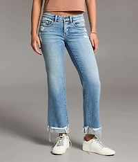Stella Cropped Straight Stretch Cuffed Jean