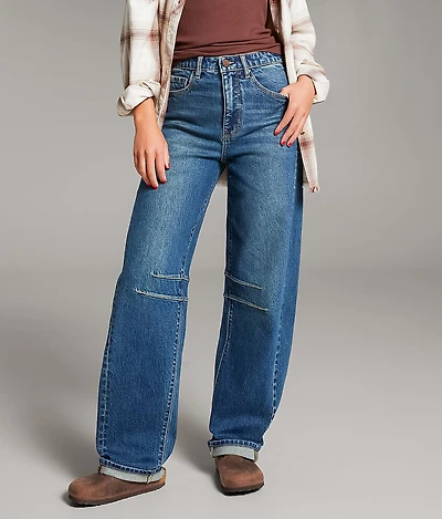 Billie Horseshoe Stretch Cuffed Jean