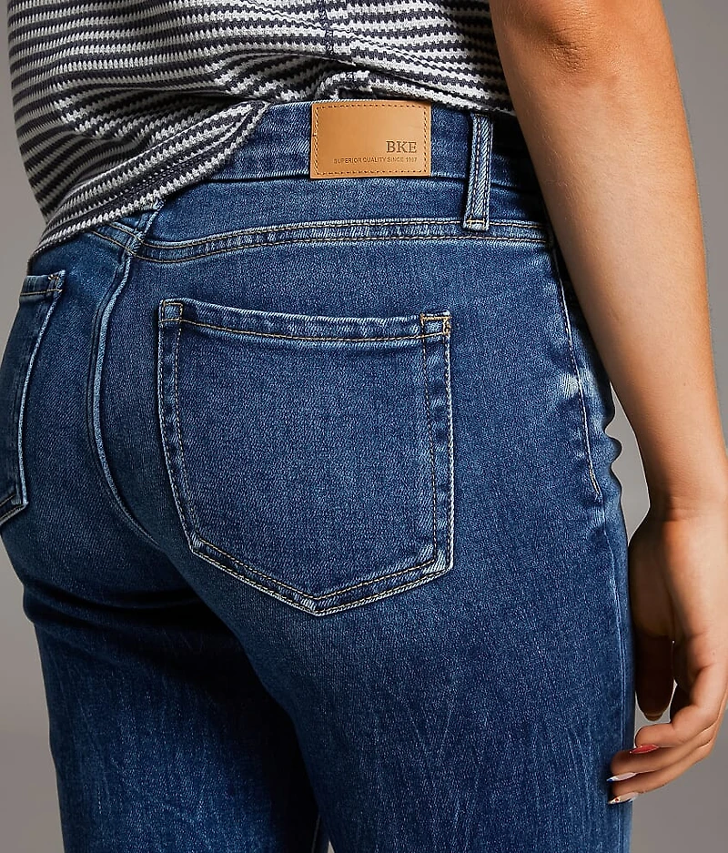Gabby Cropped Straight Stretch Cuffed Jean
