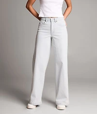 Billie Ultra Wide Leg Striped Stretch Jean