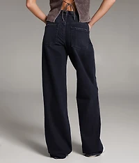 Taylor Low Slung Wide Leg Stretch Jean