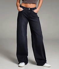 Taylor Low Slung Wide Leg Stretch Jean