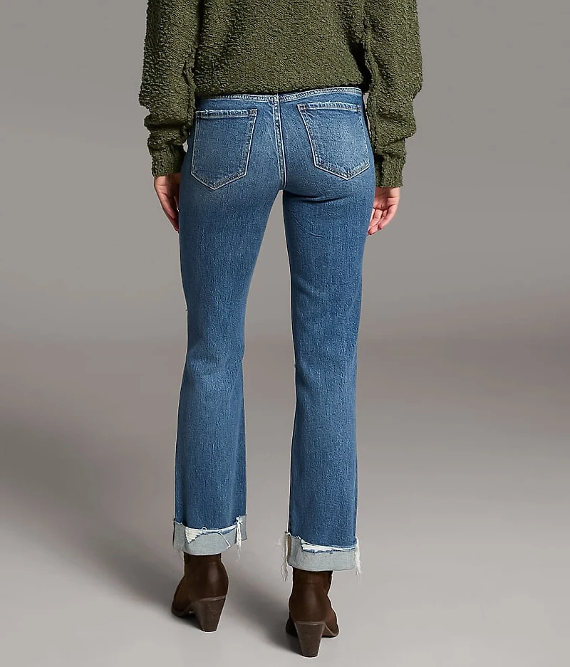 Andi Cropped Straight Stretch Cuffed Jean