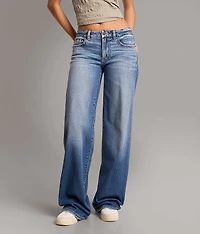 Taylor Low Slung Baggy Wide Leg Stretch Jean