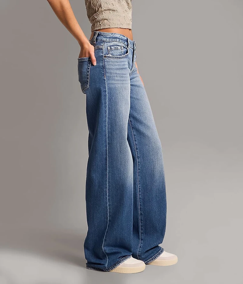 Taylor Low Slung Baggy Wide Leg Stretch Jean