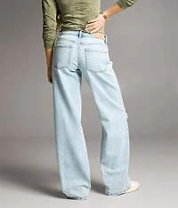 Taylor Low Slung Baggy Wide Leg Stretch Jean