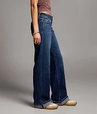 Stella Wide Leg Stretch Cuffed Jean