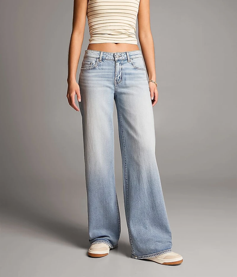 Taylor Low Slung Wide Leg Stretch Jean