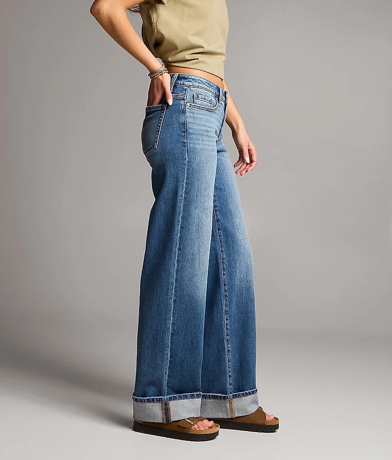 Andi Wide Leg Stretch Cuffed Jean