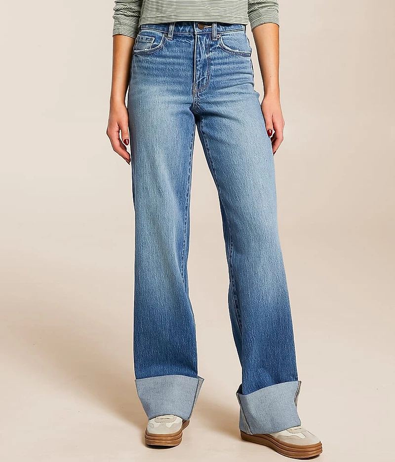 Billie Wide Leg Stretch Cuffed Jean