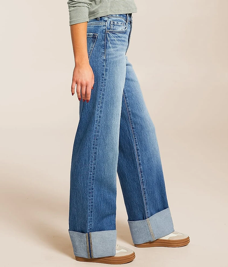 Billie Wide Leg Stretch Cuffed Jean