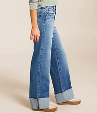 Billie Wide Leg Stretch Cuffed Jean