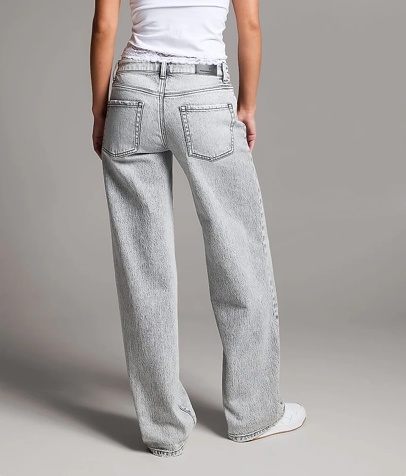 Taylor Low Slung Wide Leg Stretch Jean