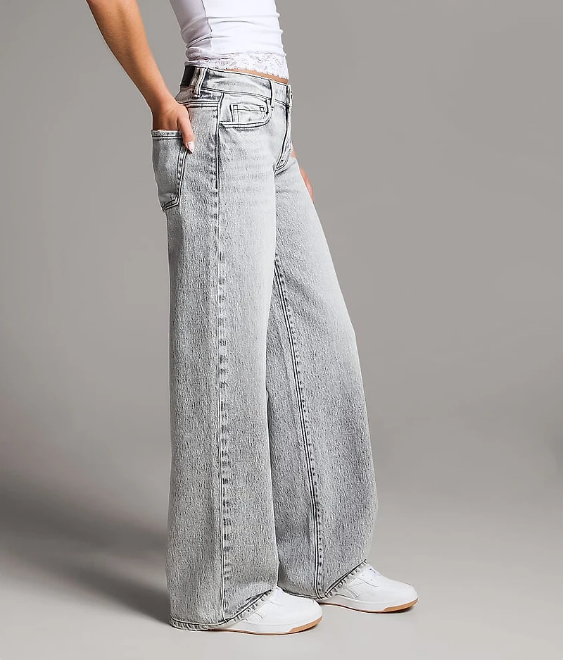 Taylor Low Slung Wide Leg Stretch Jean