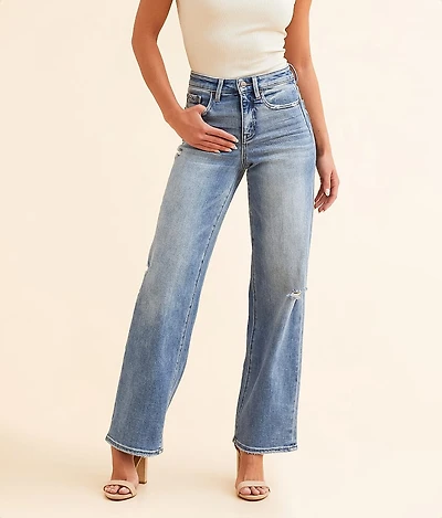 Buckle Black No. 35 Wide Leg Stretch Jean