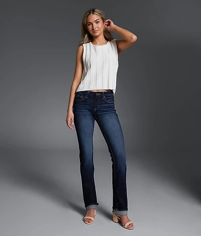 Buckle Black Fit No. Straight Cuffed Jean