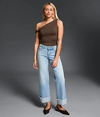 Fit No 53 Cropped Wide Leg Jean