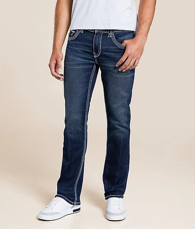 Buckle Black Three Straight Stretch Jean