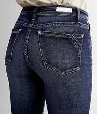 Curvy Mid-Rise Cuffed Stretch Capri Jean