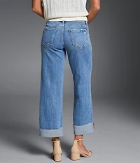 Fit No. 53 Cropped Wide Leg Stretch Jean