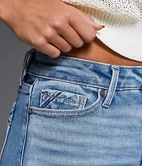 Fit No. 53 Cropped Wide Leg Stretch Jean