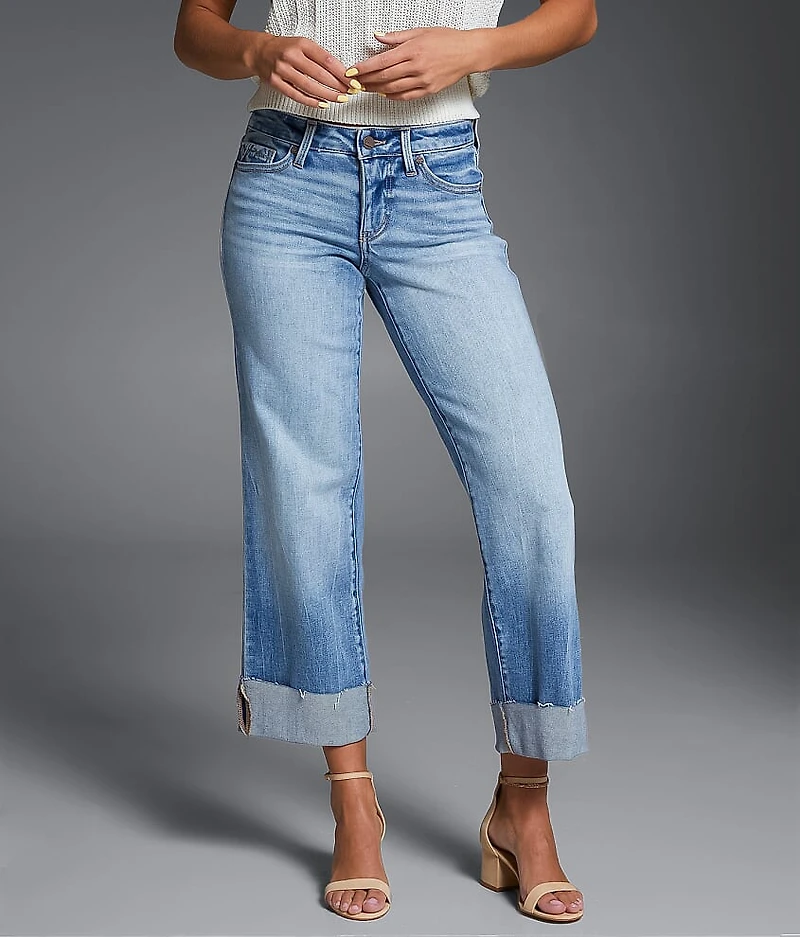 Fit No. 53 Cropped Wide Leg Stretch Jean